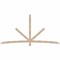 Ekena Millwork Alberta Smooth Timber Gable Bracket, Douglas Fir, 108"W x 54"H x 3 1/2"D x 3 1/2"F, 12/12 Pitch GBW108X54X0404ALB00SDF - alternate 1